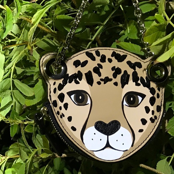 Kate Spade  Leather Leopard Coin purse - Picture 2 of 7